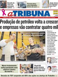 Capa Jornal A Tribuna