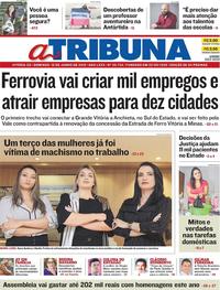 Capa do jornal A Tribuna 16/06/2019