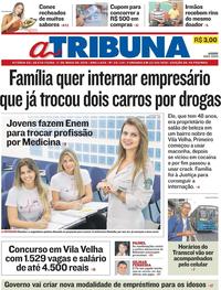 Capa do jornal A Tribuna 17/05/2019