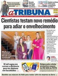 Capa do jornal A Tribuna 17/08/2019
