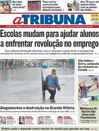 Capa do jornal A Tribuna 19/05/2019