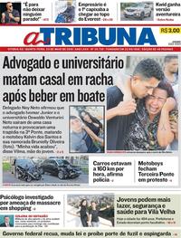 Capa do jornal A Tribuna 23/05/2019
