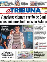 Capa do jornal A Tribuna 28/05/2019
