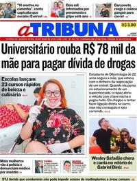 Capa do jornal A Tribuna 29/05/2019