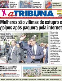 Capa do jornal A Tribuna 30/10/2019