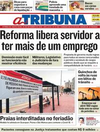 Capa do jornal A Tribuna 04/09/2020