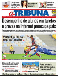 Capa do jornal A Tribuna 06/07/2020