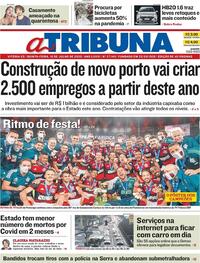 Capa do jornal A Tribuna 16/07/2020