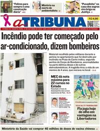 Capa do jornal A Tribuna 21/10/2020