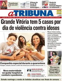 Capa do jornal A Tribuna 22/06/2020