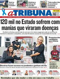 Capa do jornal A Tribuna 22/11/2020