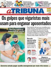 Capa do jornal A Tribuna 24/06/2020