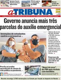 Capa do jornal A Tribuna 26/06/2020