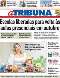 Capa do jornal A Tribuna 26/09/2020