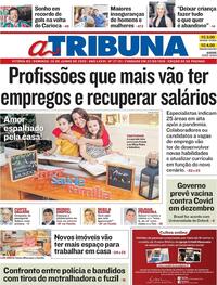 Capa do jornal A Tribuna 28/06/2020