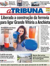 Capa do jornal A Tribuna 30/07/2020