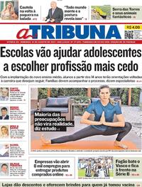 Capa do jornal A Tribuna 01/08/2021