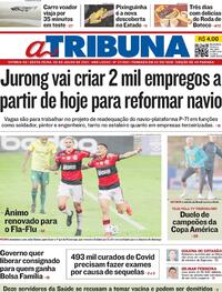 Capa do jornal A Tribuna 02/07/2021