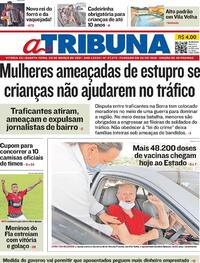 Capa do jornal A Tribuna 03/03/2021