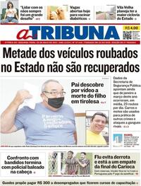 Capa do jornal A Tribuna 03/05/2021