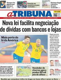 Capa do jornal A Tribuna 03/07/2021