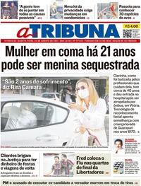 Capa do jornal A Tribuna 04/08/2021
