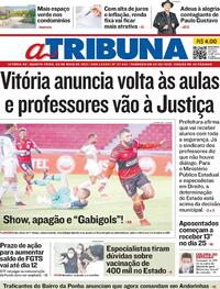 Capa do jornal A Tribuna 05/05/2021