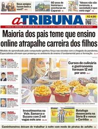 Capa do jornal A Tribuna 06/06/2021