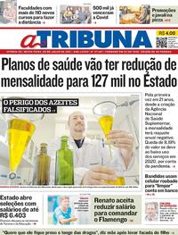 Capa do jornal A Tribuna 09/07/2021