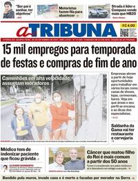 Capa do jornal A Tribuna 09/09/2021
