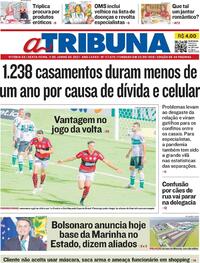 Capa do jornal A Tribuna 11/06/2021