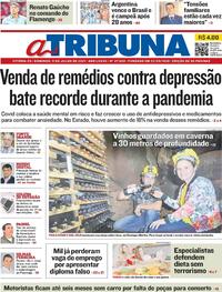 Capa do jornal A Tribuna 11/07/2021