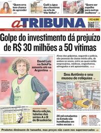 Capa do jornal A Tribuna 11/09/2021