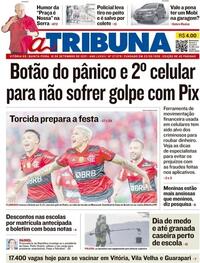 Capa do jornal A Tribuna 16/09/2021