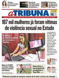 Capa do jornal A Tribuna 17/05/2021