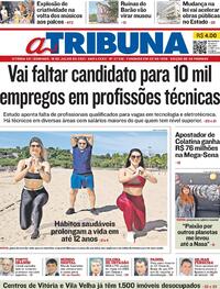 Capa do jornal A Tribuna 18/07/2021
