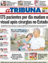 Capa do jornal A Tribuna 20/06/2021