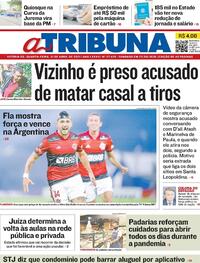 Capa do jornal A Tribuna 21/04/2021