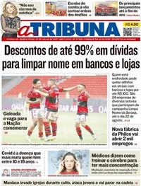 Capa do jornal A Tribuna 22/07/2021