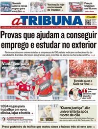 Capa do jornal A Tribuna 23/09/2021