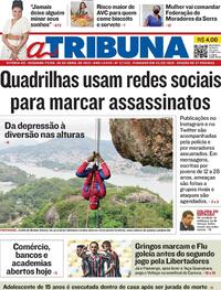 Capa do jornal A Tribuna 26/04/2021