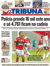 Capa do jornal A Tribuna 26/07/2021