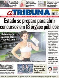 Capa do jornal A Tribuna 28/09/2021