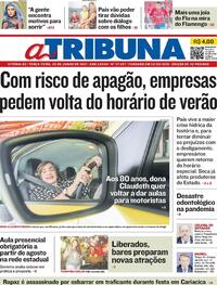 Capa do jornal A Tribuna 29/06/2021