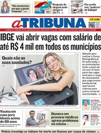 Capa do jornal A Tribuna 30/01/2021