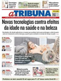 Capa do jornal A Tribuna 30/05/2021