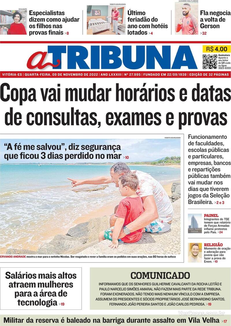 Capa A Tribuna Ter A De Outubro De