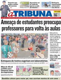 Capa do jornal A Tribuna 19/01/2022