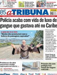 Capa do jornal A Tribuna 23/12/2023