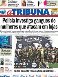 Capa do jornal A Tribuna 01/04/2024